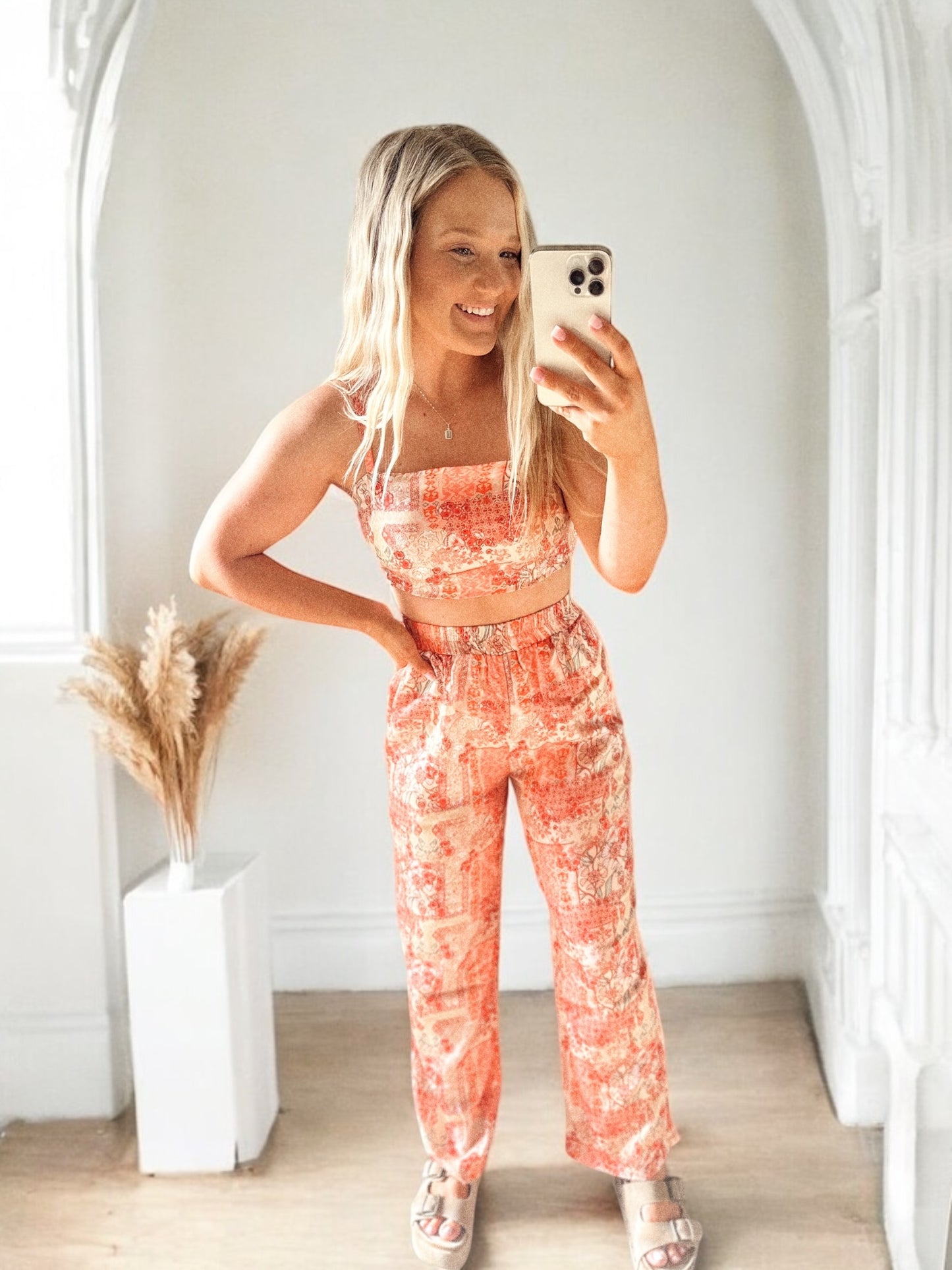 Sunshine and Mimosas Satin Top