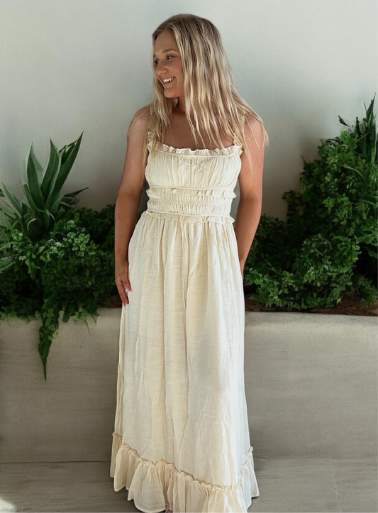 Honey Bunny Ruffle Maxi Dress