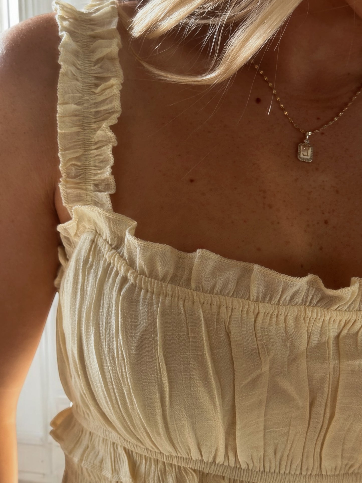 Honey Bunny Ruffle Maxi Dress