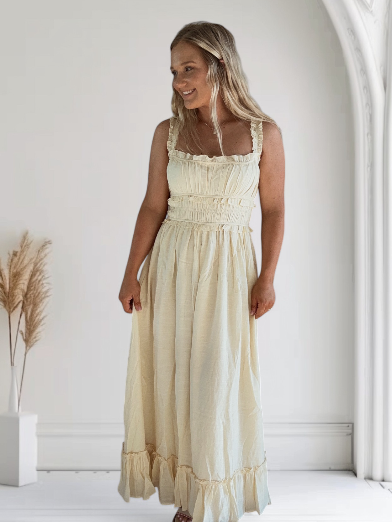 Honey Bunny Ruffle Maxi Dress