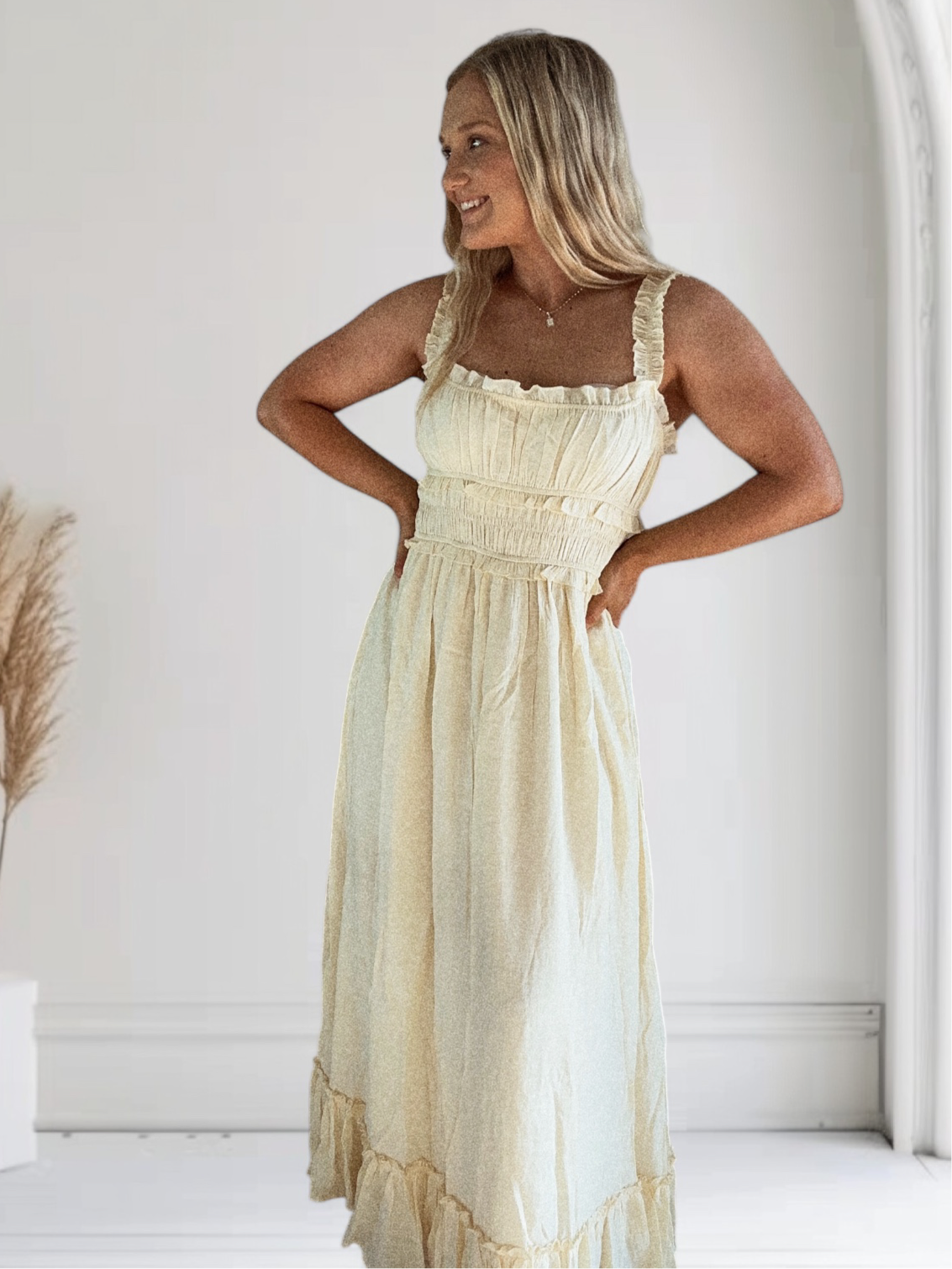 Honey Bunny Ruffle Maxi Dress