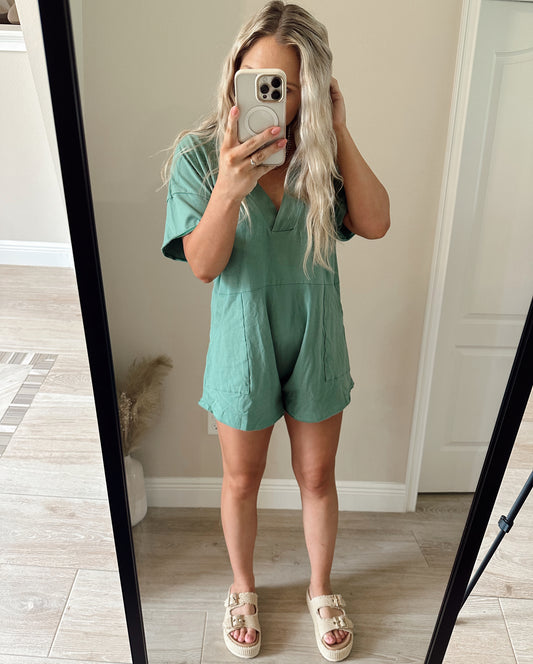 Ivy Sage Romper